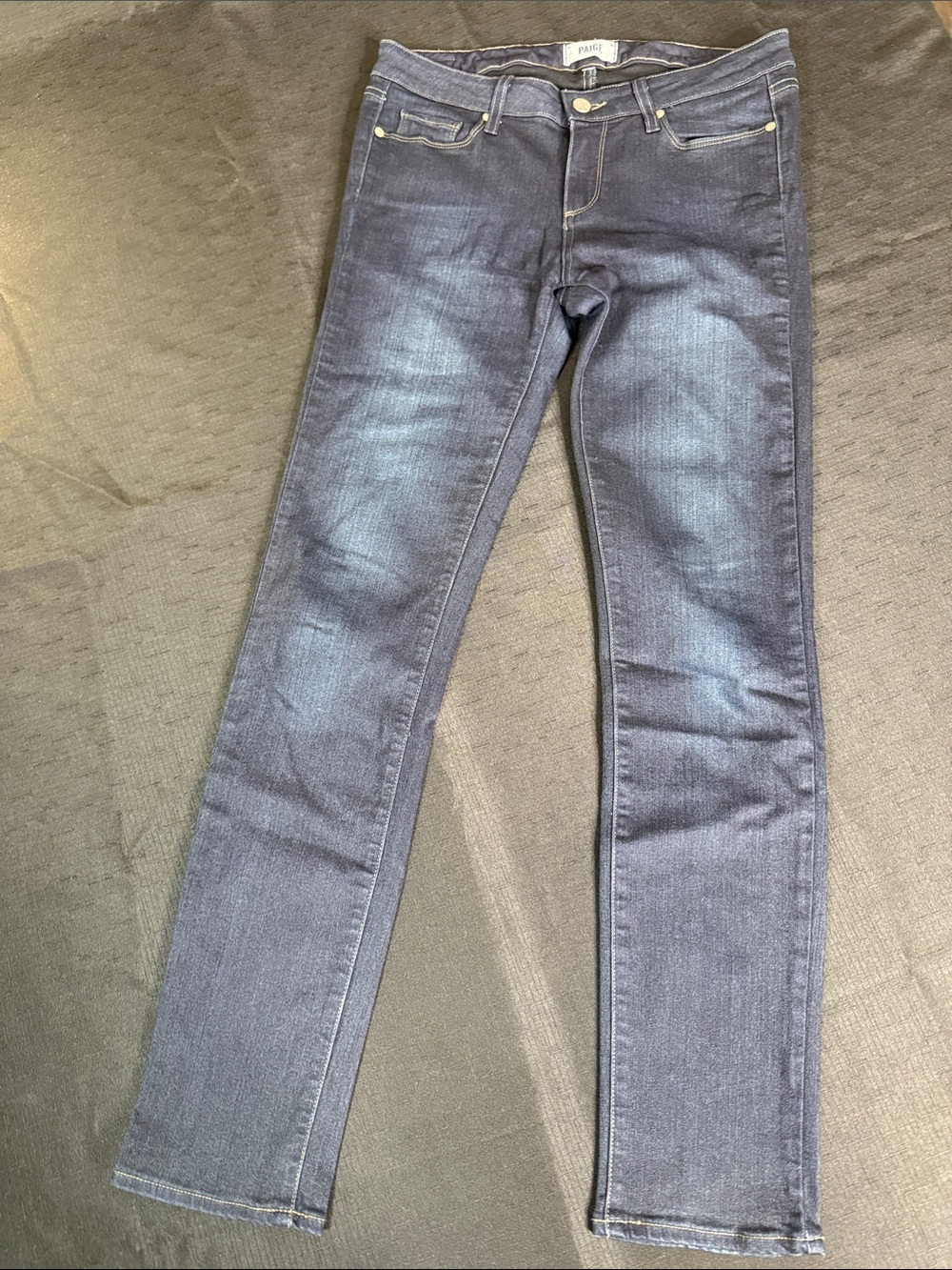 PAIGE Dark Indigo Slim Straight Jeans Size 29 Dressy Preppy Casual